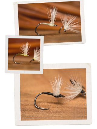 These are from our microdry series, available in sizes 18-22 tied on Kype hook model K600BL, check them out under...